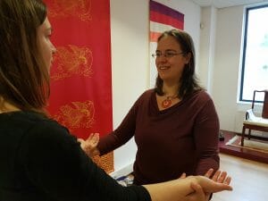 Leadership Embodiment Training - Anouk met deelnemer